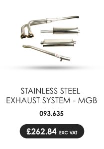 BELL MGB CHROME SPORTS STAINLESS STEEL EXHAUST SYSTEM