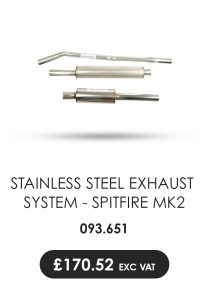 Complete Stainless Steel Exhaust System - Spitfire Mk2