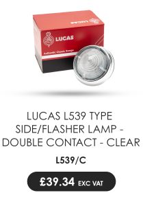 Lucas L539 Type Side/Flasher Lamp - Double Contact