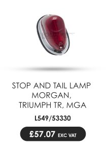 Stop and Tail Lamp as fitted to Morgan, Triumph TR, MGA etc.