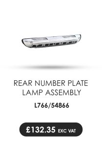 Rear Number Plate Lamp Assembly