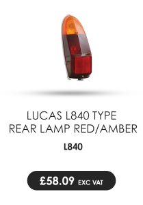 Lucas L840 Type Rear Lamp - Later MGB & Midget