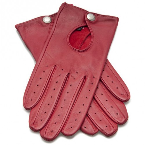 Red leather shop driving gloves ladies