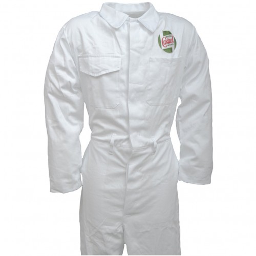 Team Castrol Classic White Mechanics Overalls - Heavy Duty image #1