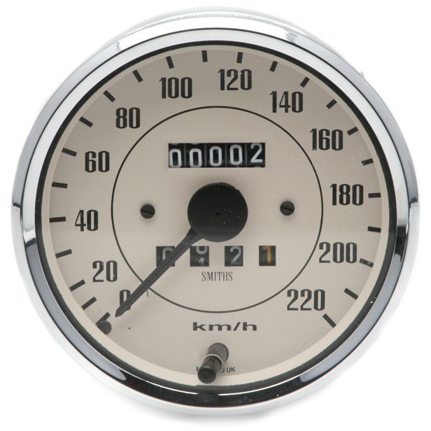 Smiths Classic 100mm Speedometer 0- 220kph - Mechanical