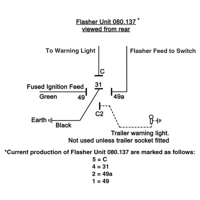                                             12v 98w Lucas 4-pin Electronic Flasher Unit
                                           