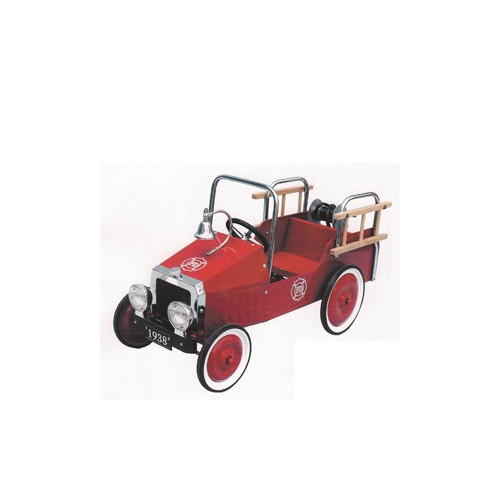 Fire truck pedal car with hot sale hose reel