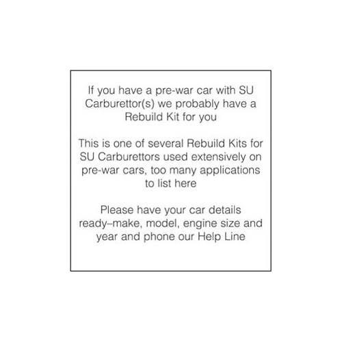 Carburettor Rebuild Kit image #1