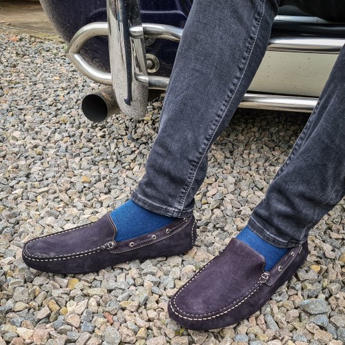 Loake Shoes - Donington Navy Suede image #1